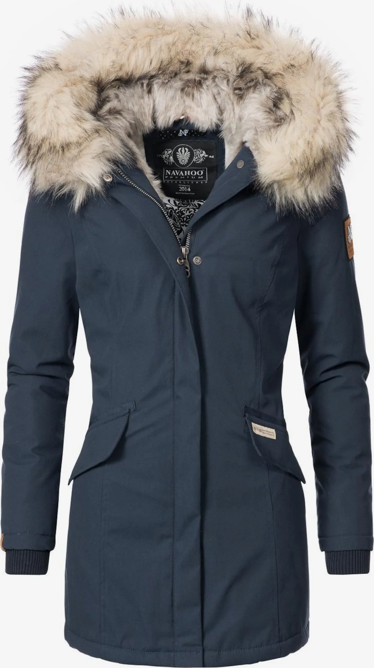 Navahoo Parkas Parka D’hiver Cristal Femme Bleu Foncé