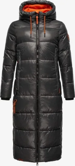 Navahoo Manteaux Dhiver Manteau D’hiver Schmuseengel Femme Anthracite
