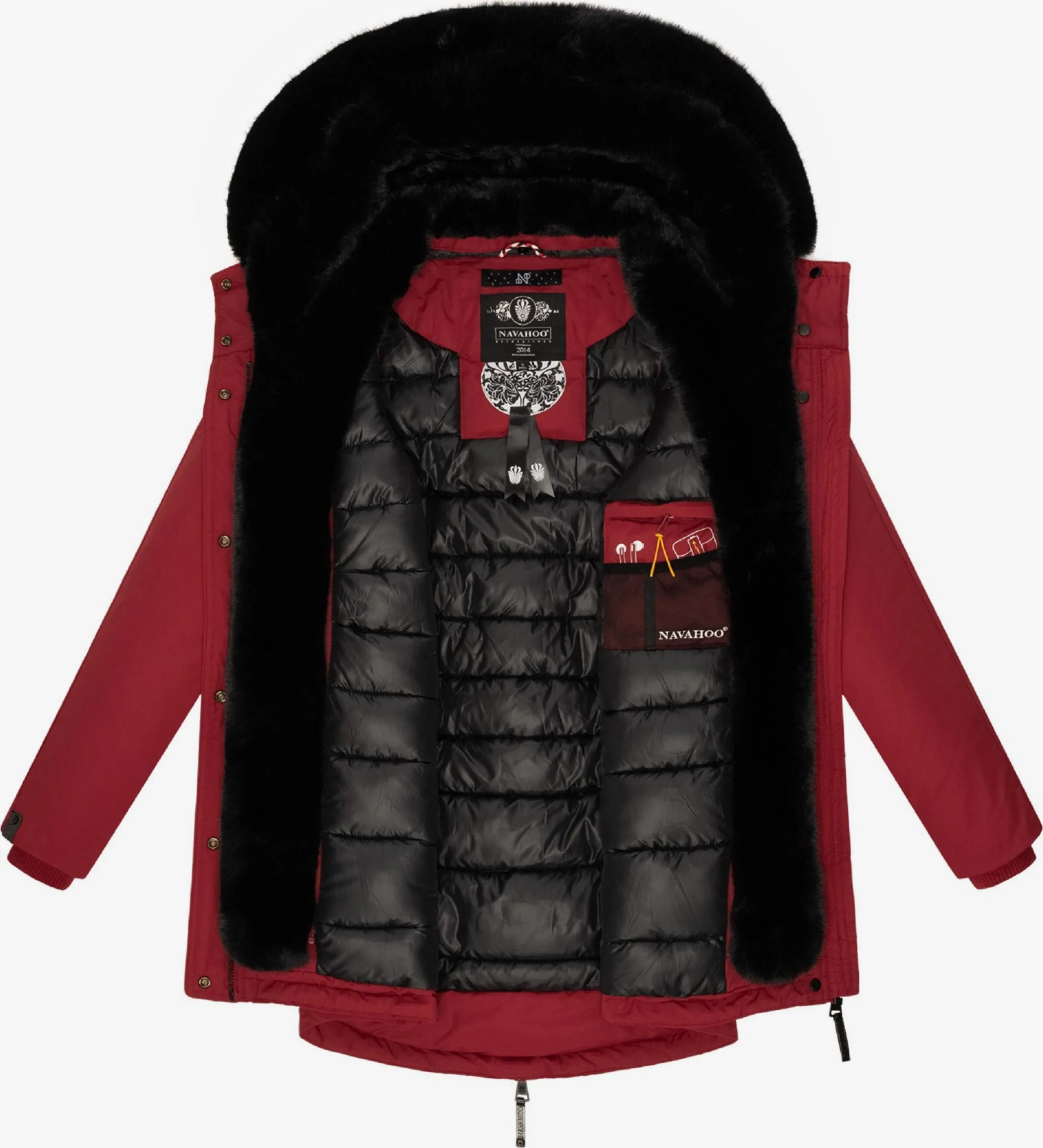 Navahoo Parkas Parka D’hiver Femme Rouge – Image 6