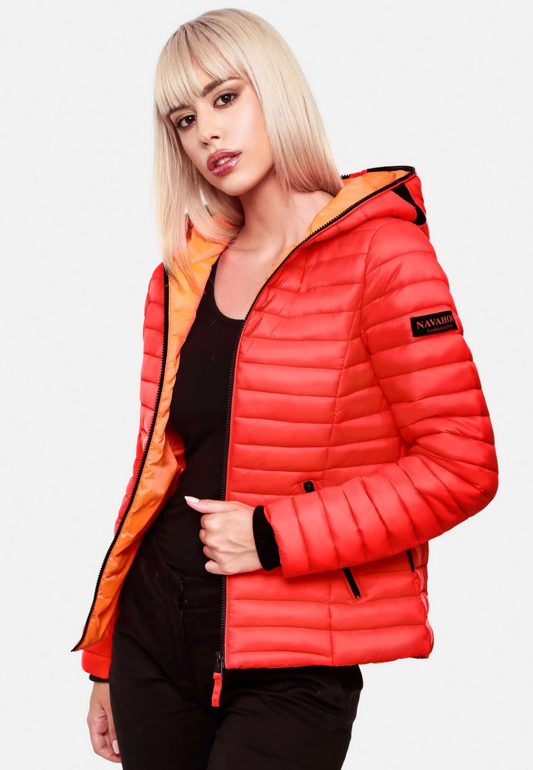 Navahoo Vestes De Mi-saison Veste Mi-saison Kimuk Femme Orange Fluo – Image 8