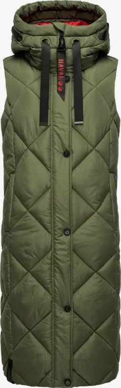 Navahoo Vestes Sans Manches Gilet Schnuckel Femme Vert