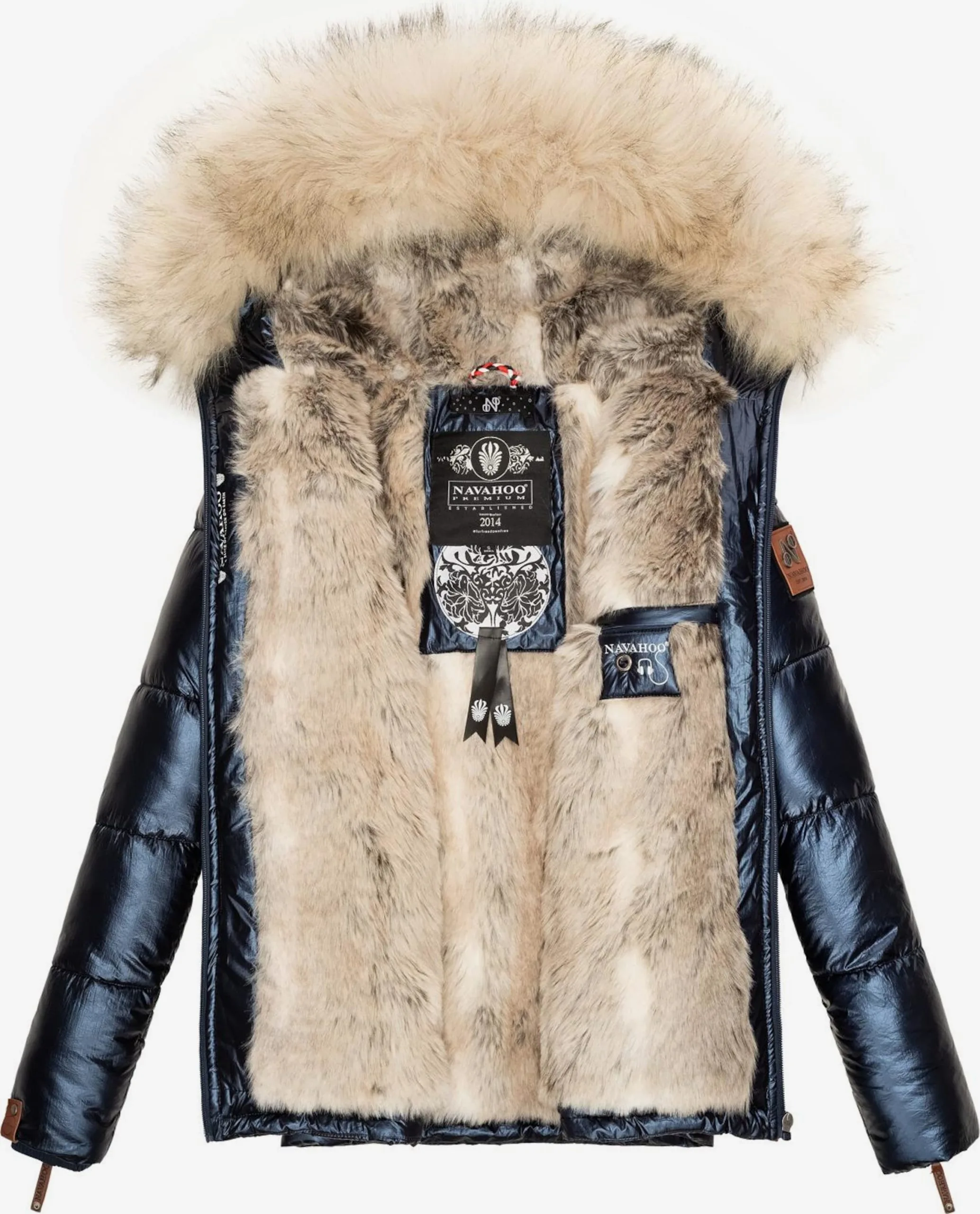 Navahoo Vestes Dhiver Veste D’hiver Tikunaa Femme Bleu Marine – Image 5