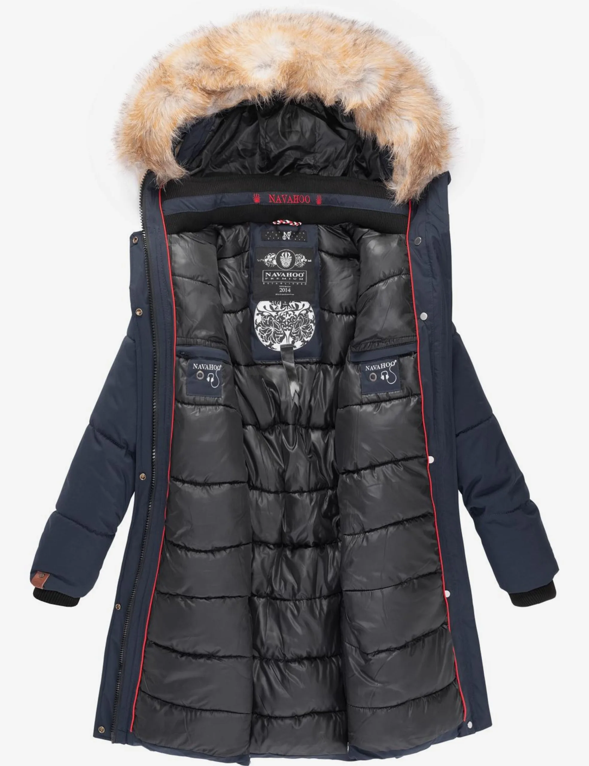 Navahoo Manteaux Dhiver Manteau D’hiver Halina Femme Bleu Marine – Image 9