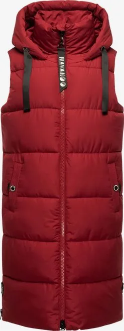 Navahoo Vestes Sans Manches Gilet Schnuffelchen Femme Rouge Sang