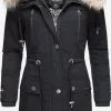 Navahoo Parkas Parka D’hiver Honigfee Femme Bleu Nuit