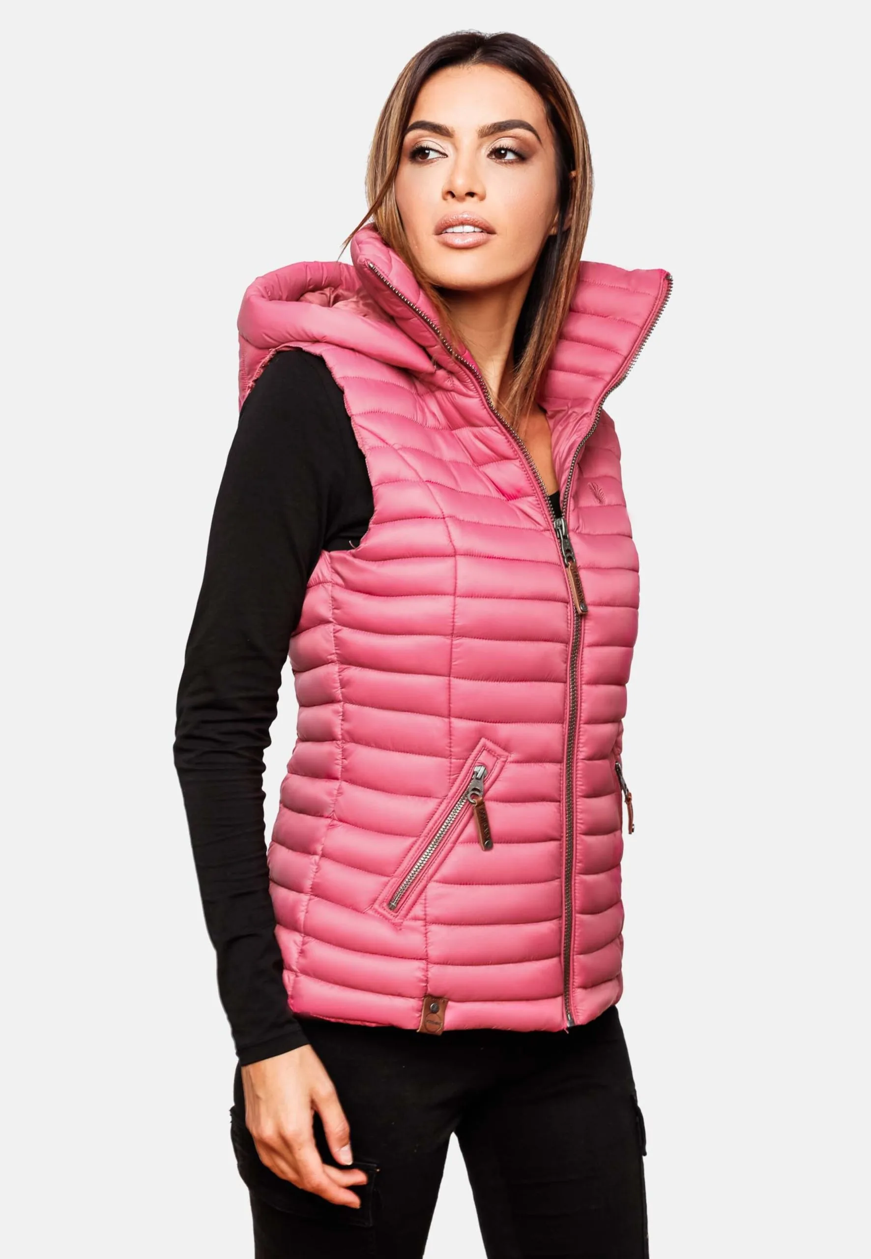 Navahoo Vestes Sans Manches Gilet Shadaa Femme Rose Ancienne – Image 6