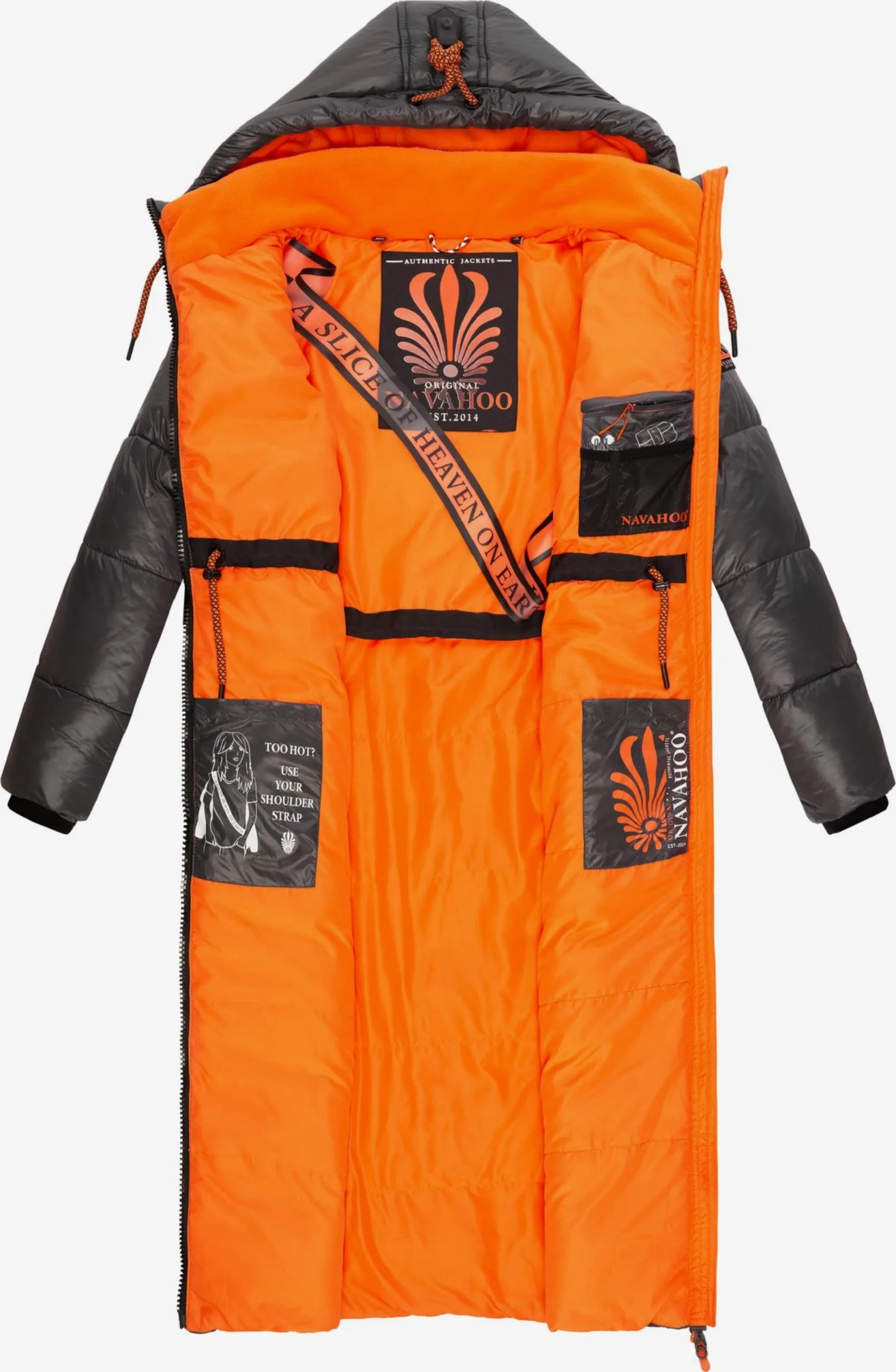 Navahoo Manteaux Dhiver Manteau D’hiver Schmuseengel Femme Anthracite – Image 5