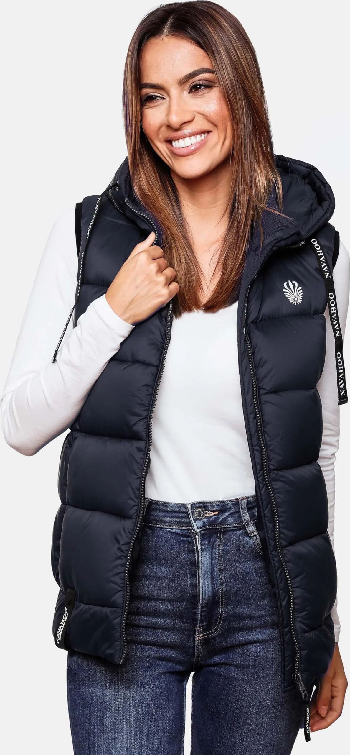 Navahoo Vestes Sans Manches Gilet Kassidy Femme Bleu Marine – Image 11
