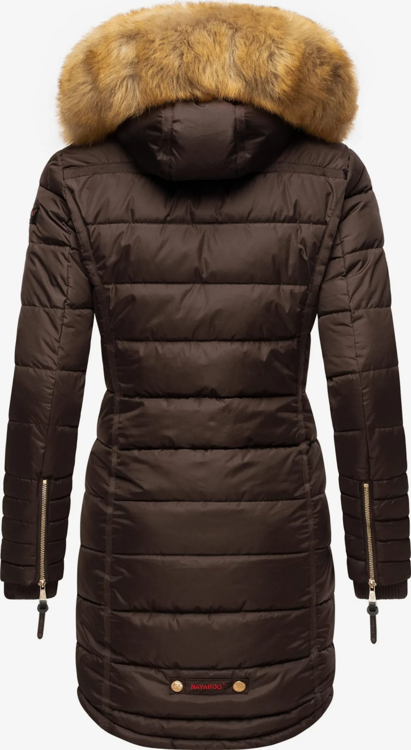 Navahoo Manteaux Dhiver Manteau D’hiver Papaya Femme Marron Châtaigne – Image 3