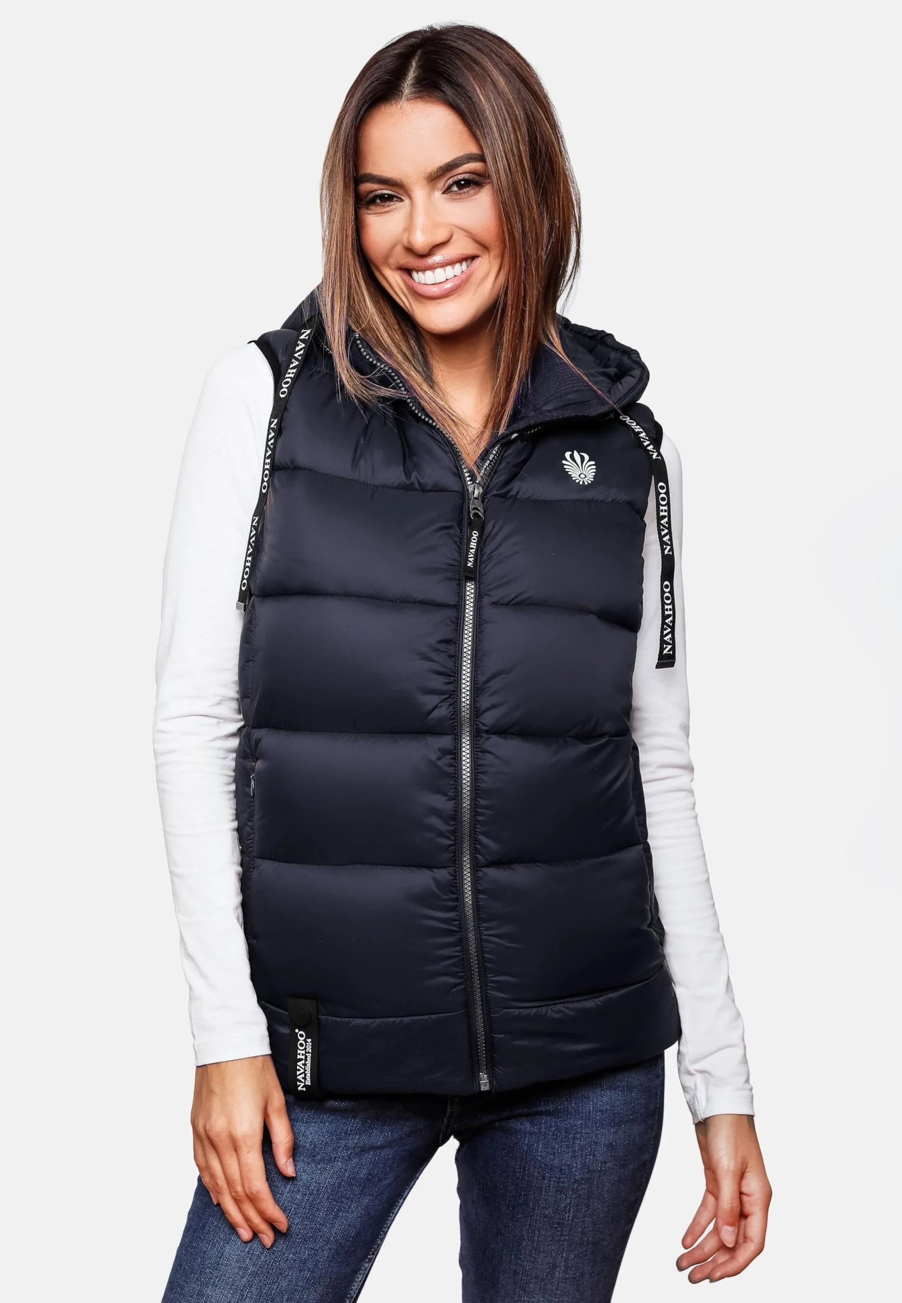 Navahoo Vestes Sans Manches Gilet Kassidy Femme Bleu Marine – Image 8