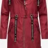 Navahoo Parkas Parka Mi-saison Josinaa Femme Rouge Foncé