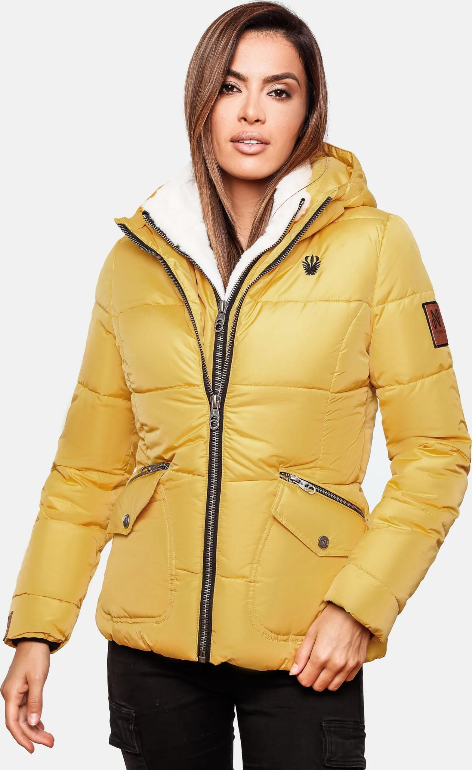 Navahoo Vestes Dhiver Veste D’hiver Megan Femme Jaune – Image 9