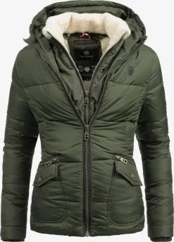 Navahoo Vestes Dhiver Veste D’hiver Megan Femme Olive