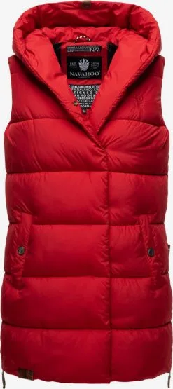 Navahoo Vestes Sans Manches Gilet Madilynaa Femme Rouge Feu