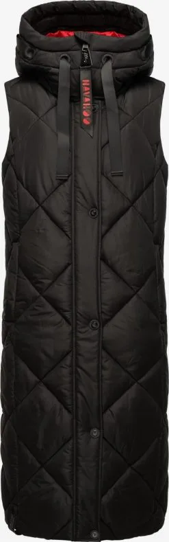 Navahoo Vestes Sans Manches Gilet Schnuckel Femme Noir