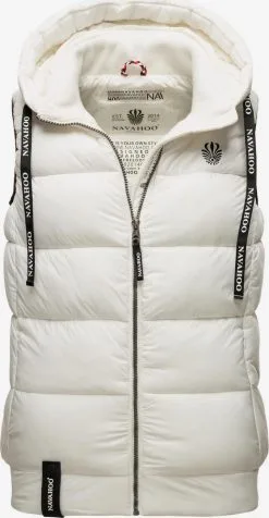 Navahoo Vestes Sans Manches Gilet Kassidy Femme Blanc Cassé