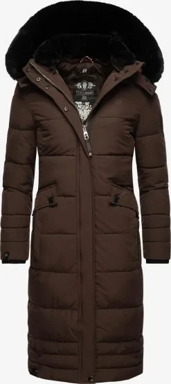 Navahoo Manteaux Dhiver Manteau D’hiver Fahmiyaa Femme Brun Foncé