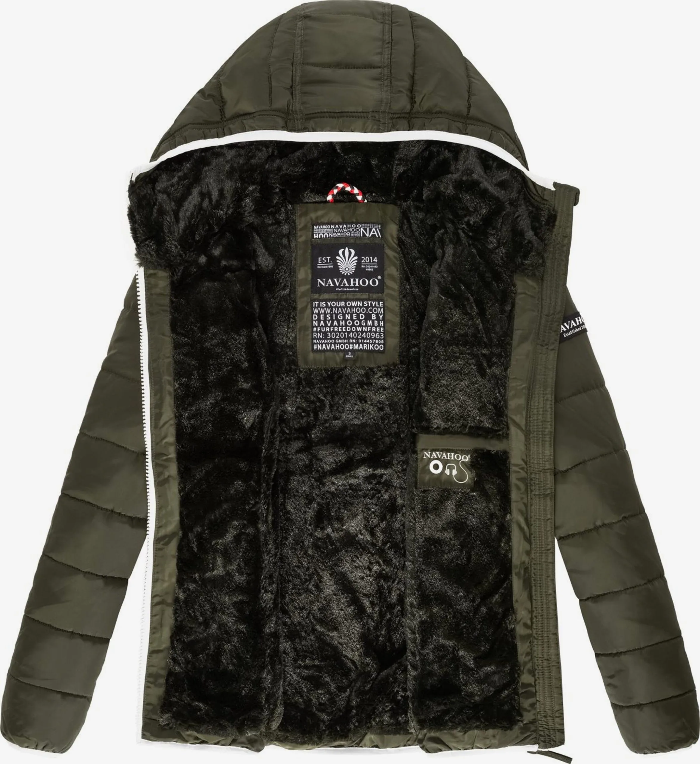 Navahoo Vestes De Mi-saison Veste Mi-saison Elva Femme Olive – Image 4