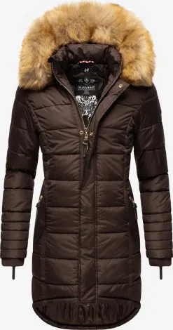 Navahoo Manteaux Dhiver Manteau D’hiver Papaya Femme Marron Châtaigne