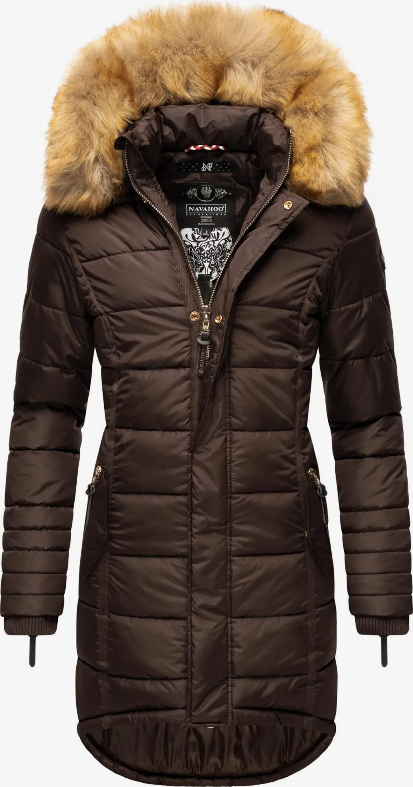 Navahoo Manteaux Dhiver Manteau D’hiver Papaya Femme Marron Châtaigne