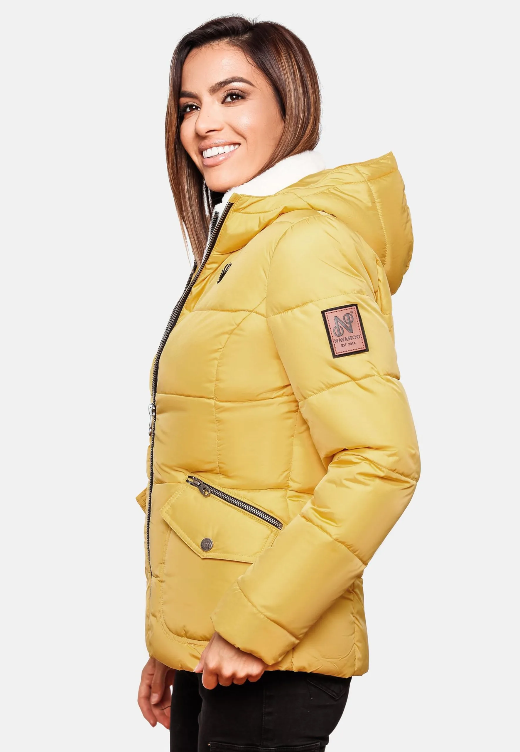 Navahoo Vestes Dhiver Veste D’hiver Megan Femme Jaune – Image 6