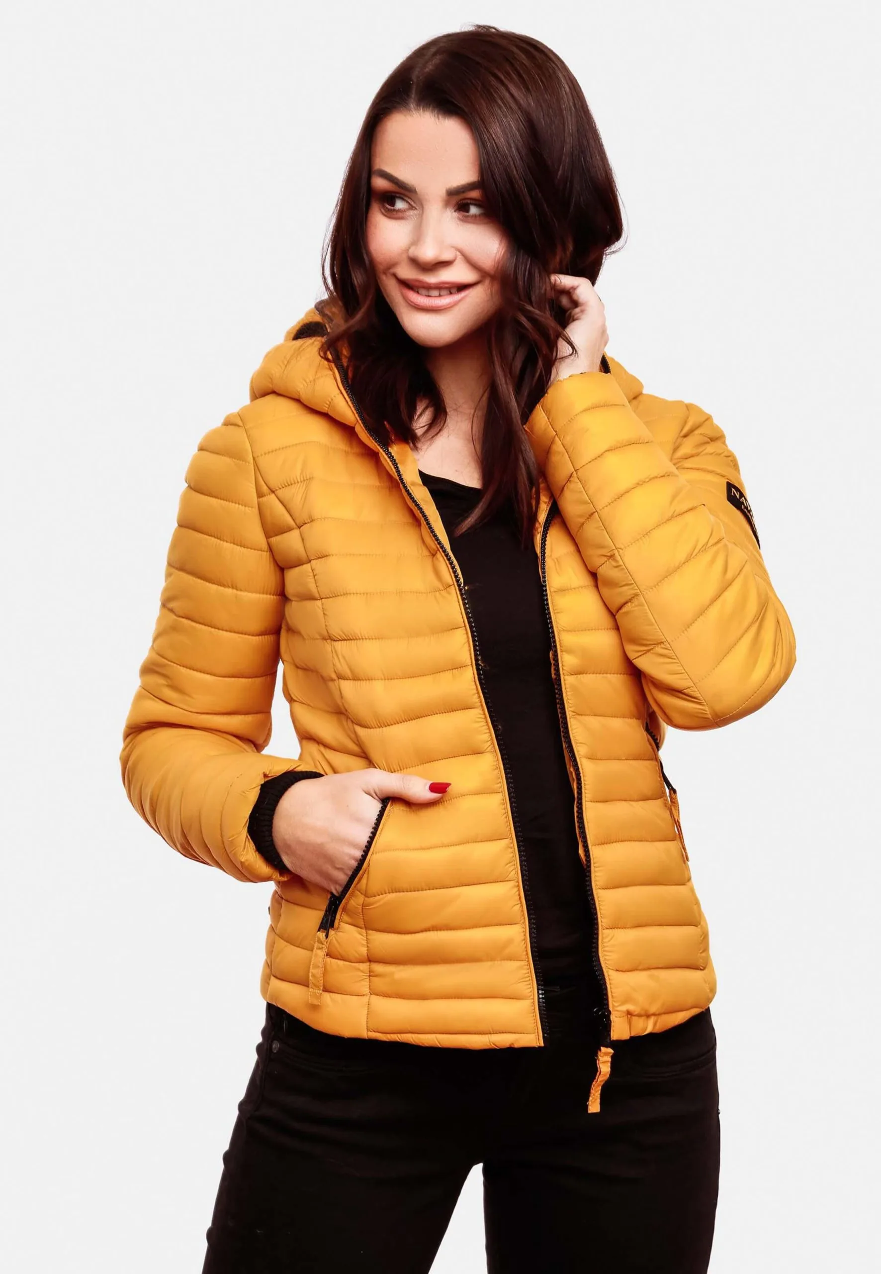 Navahoo Vestes De Mi-saison Veste Mi-saison Kimuk Femme Jaune Foncé – Image 7
