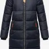 Navahoo Manteaux Dhiver Manteau D’hiver Femme Bleu Marine