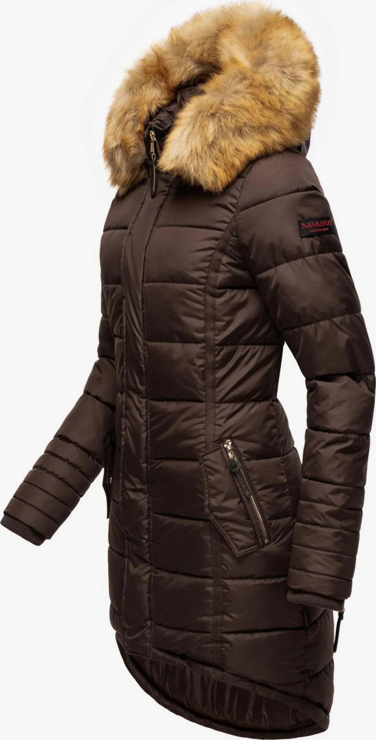 Navahoo Manteaux Dhiver Manteau D’hiver Papaya Femme Marron Châtaigne – Image 2