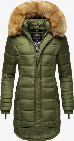 Navahoo Manteaux Dhiver Manteau D’hiver Papaya Femme Vert / Olive