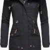 Navahoo Parkas Parka D’hiver Rosinchen Femme Bleu Nuit