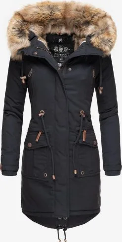 Navahoo Parkas Parka D’hiver Rosinchen Femme Bleu Nuit