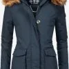 Navahoo Manteaux Dhiver Manteau D’hiver Schneeengel Femme Marine