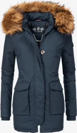 Navahoo Manteaux Dhiver Manteau D’hiver Schneeengel Femme Marine