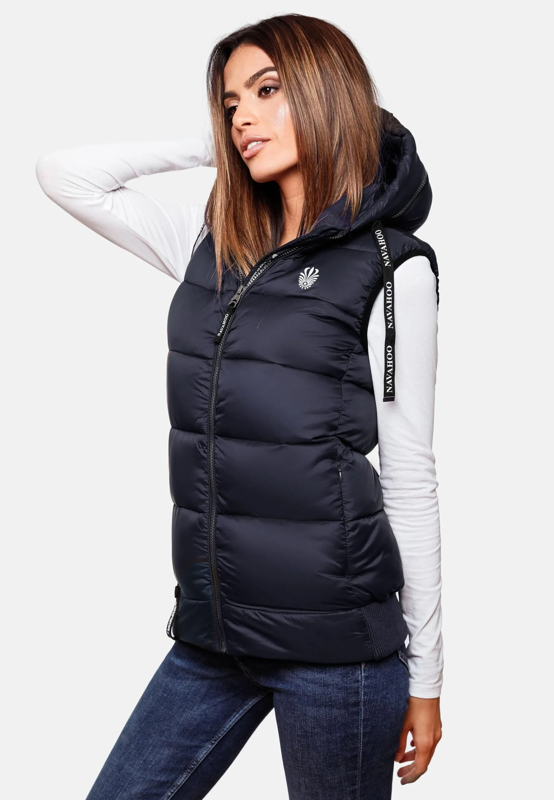 Navahoo Vestes Sans Manches Gilet Kassidy Femme Bleu Marine – Image 7