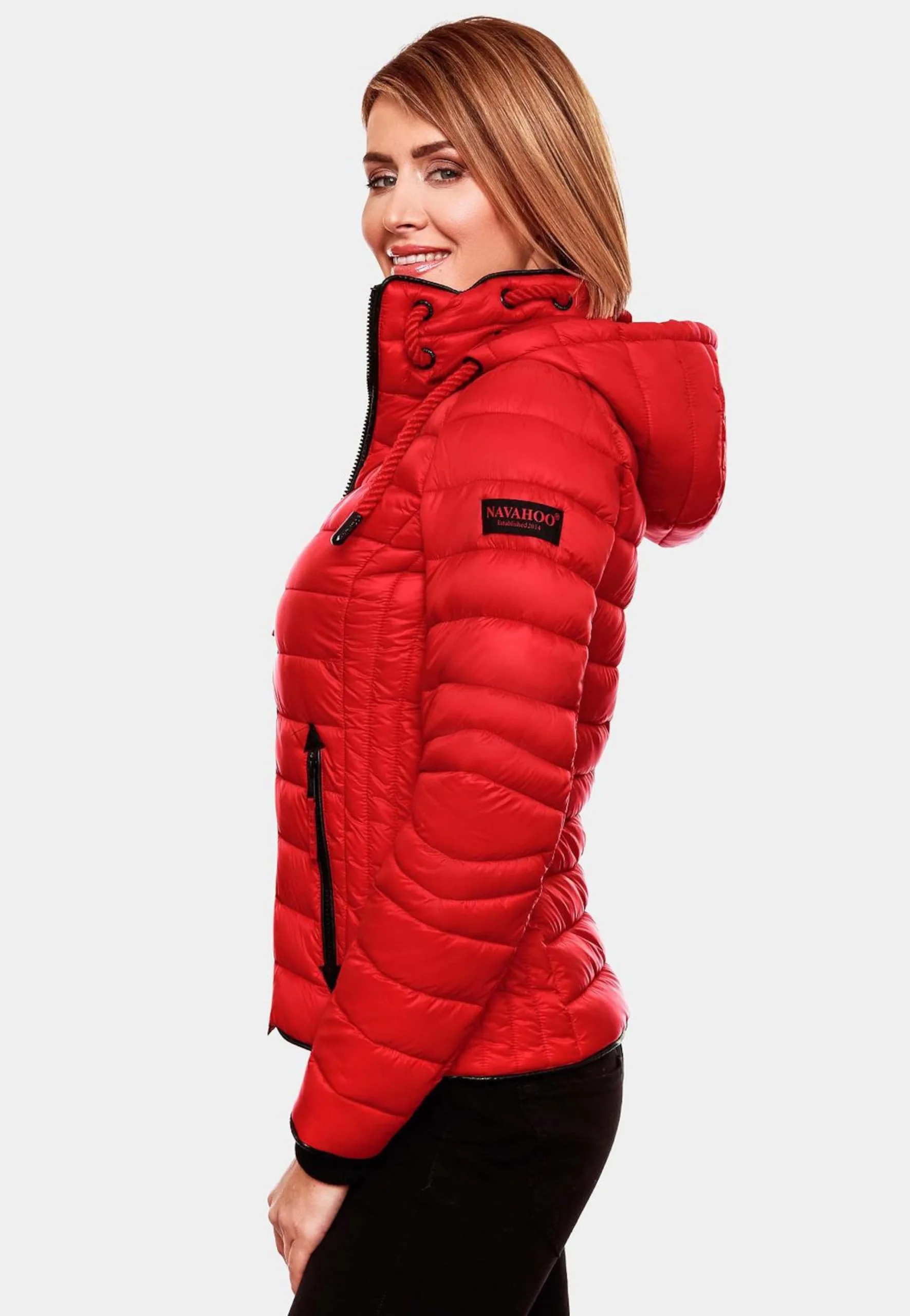 Navahoo Vestes De Mi-saison Veste Mi-saison Lulana Femme Rouge Néon – Image 6