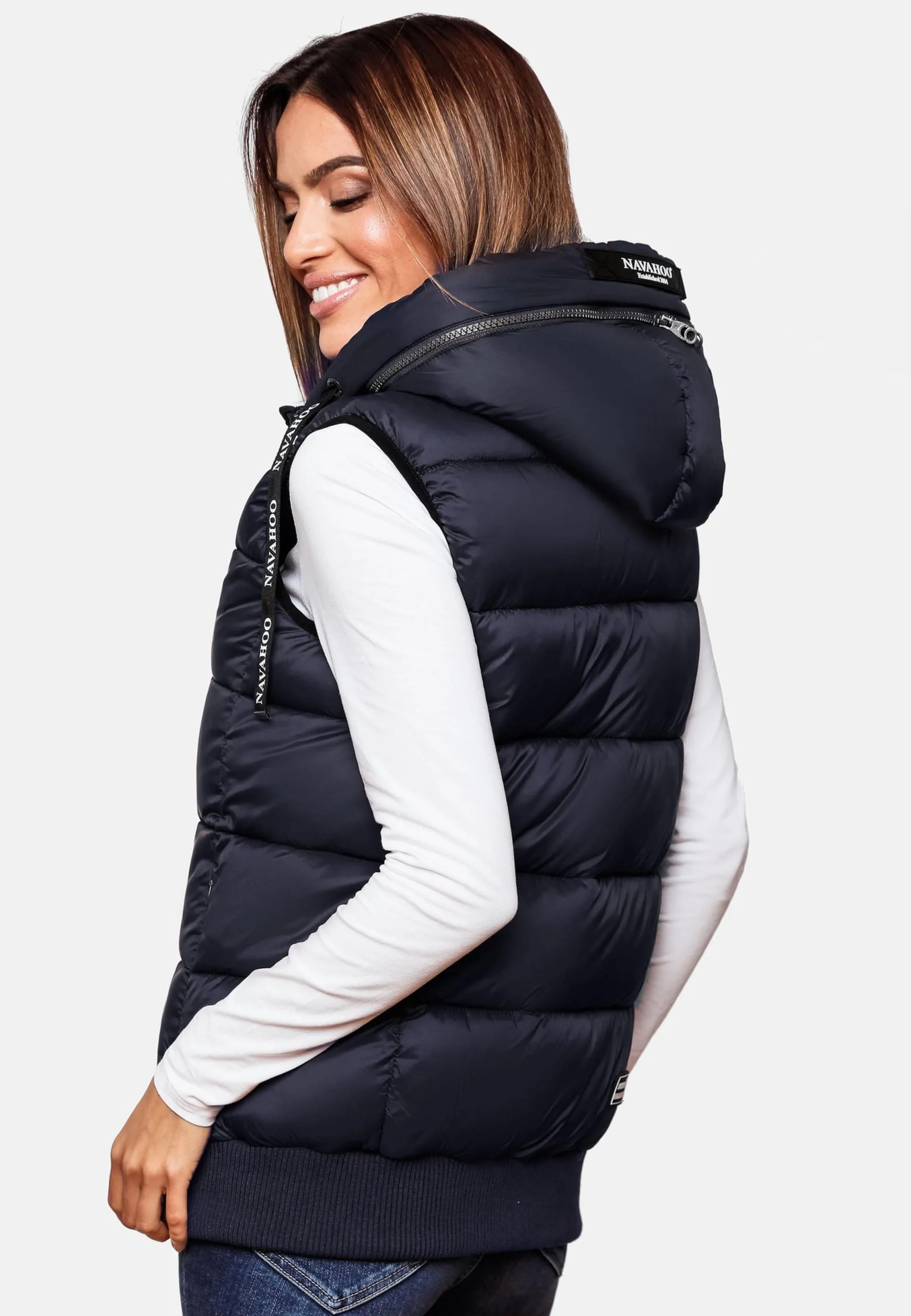 Navahoo Vestes Sans Manches Gilet Kassidy Femme Bleu Marine – Image 9