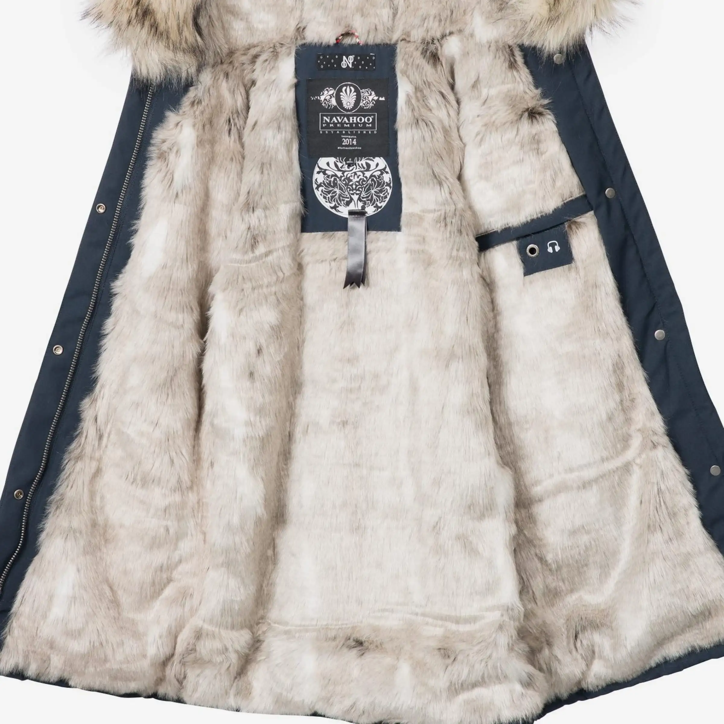 Navahoo Parkas Parka D’hiver Cristal Femme Bleu Foncé – Image 7