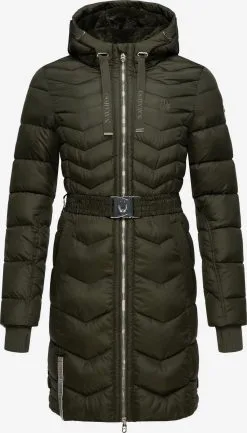 Navahoo Manteaux Dhiver Manteau D’hiver Alpenveilchen Femme Olive