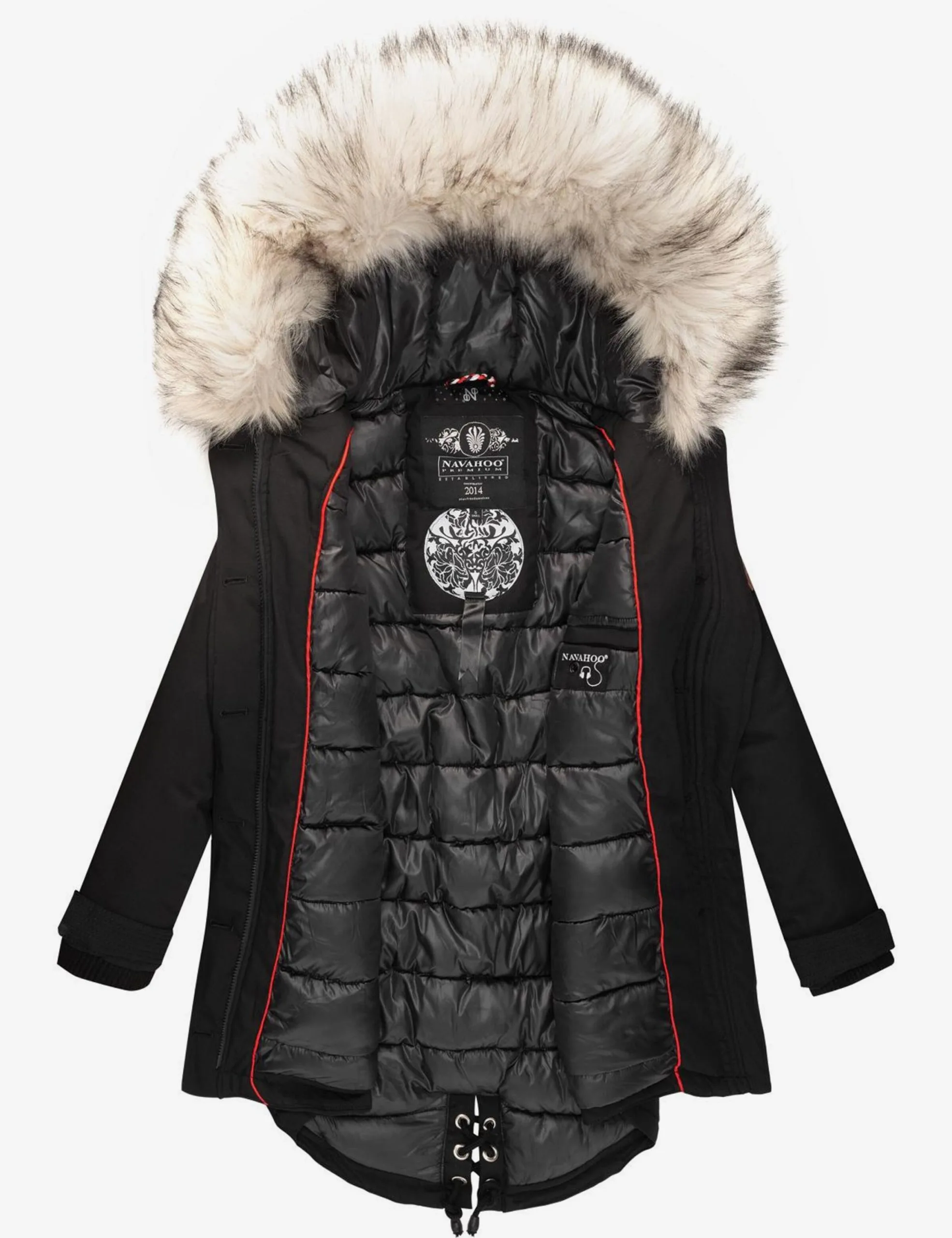 Navahoo Parkas Parka D’hiver Femme Noir – Image 9