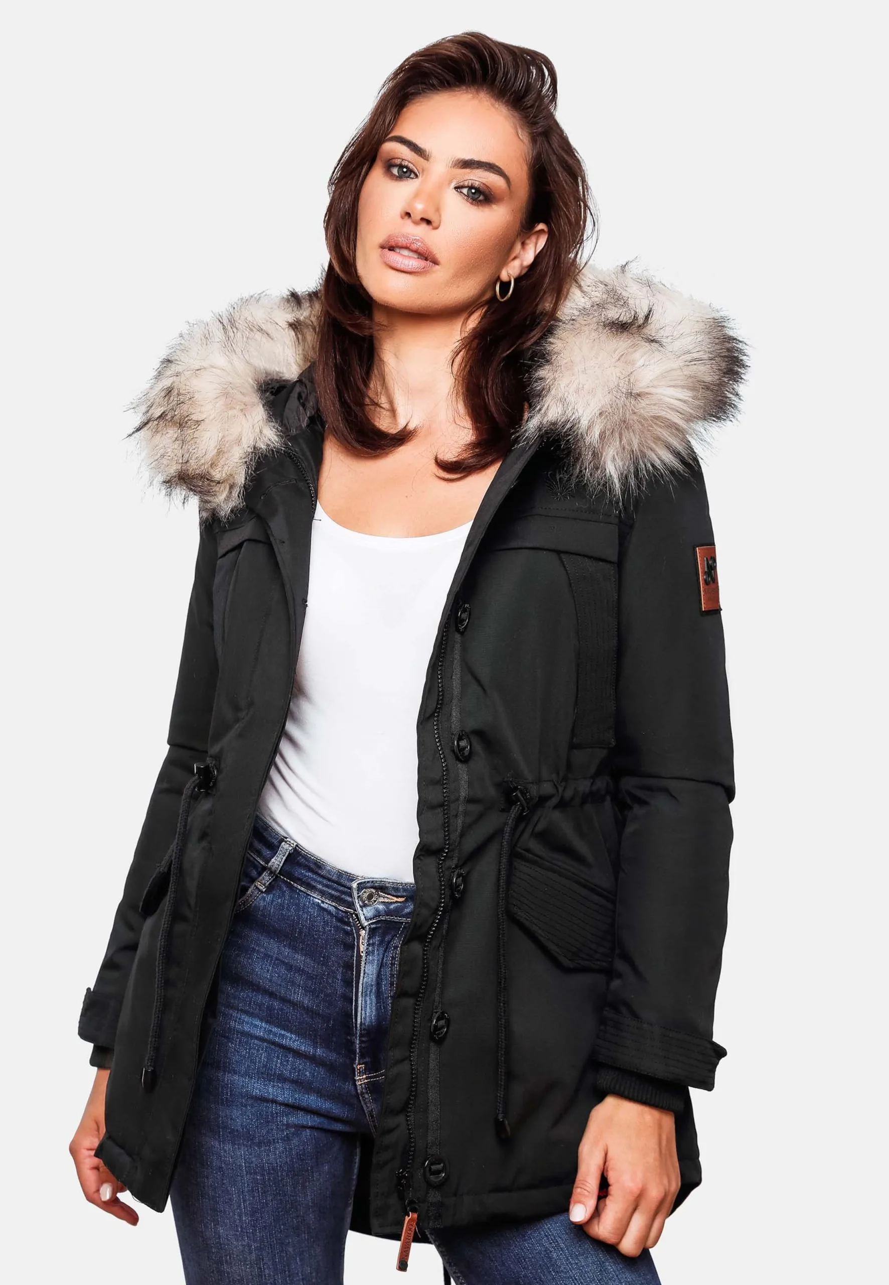Navahoo Parkas Parka D’hiver Femme Noir – Image 7