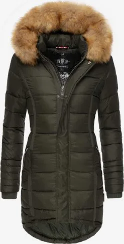 Navahoo Manteaux Dhiver Manteau D’hiver Papaya Femme Olive