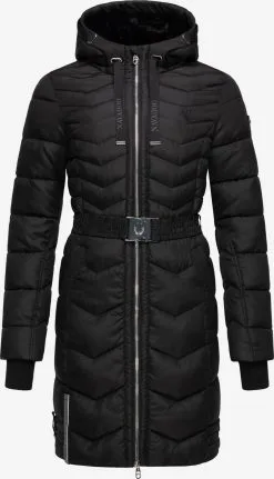 Navahoo Manteaux Dhiver Manteau D’hiver Alpenveilchen Femme Noir