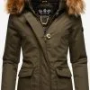 Navahoo Manteaux Dhiver Manteau D’hiver Schneeengel Femme Marron