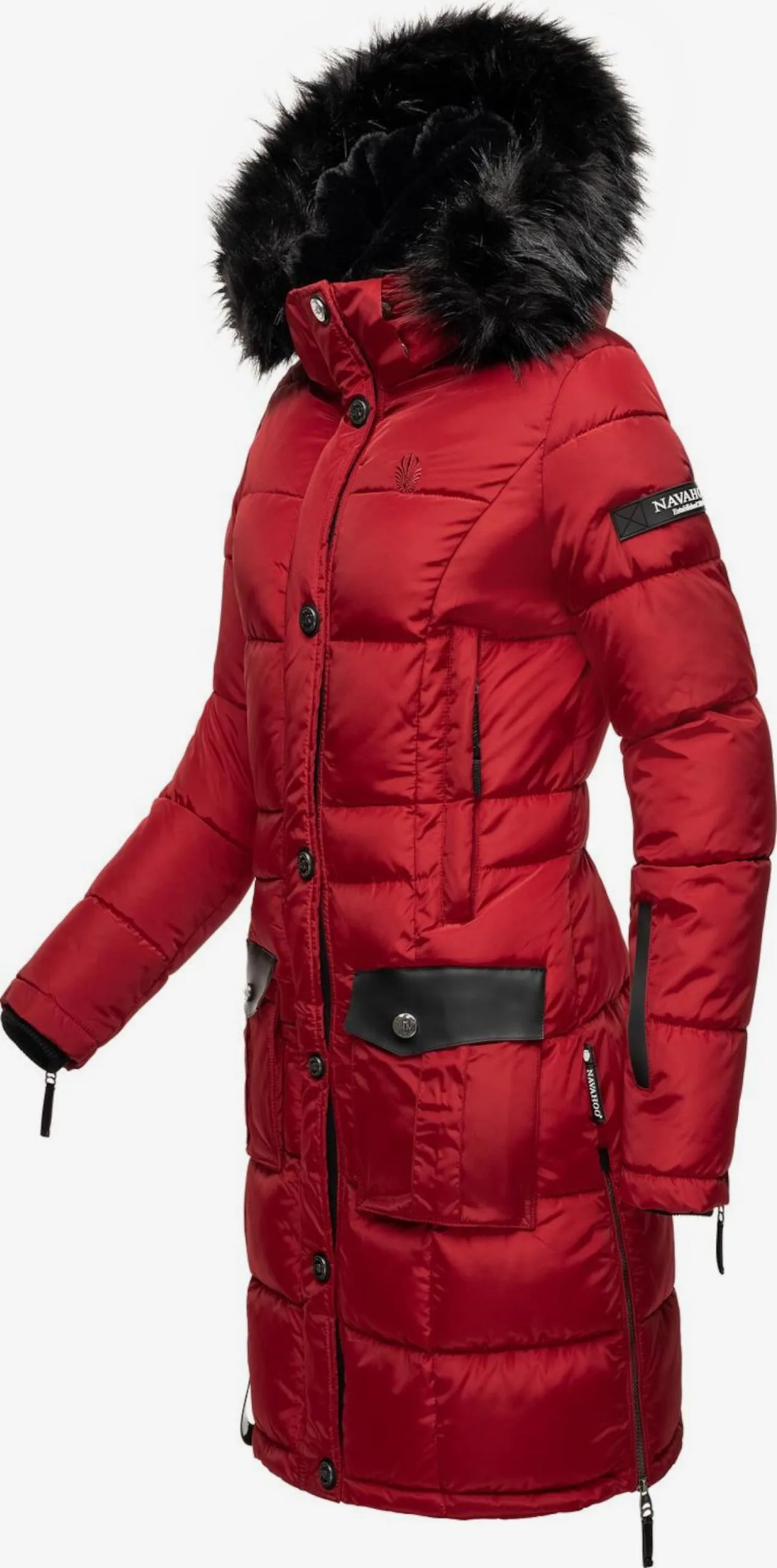 Navahoo Manteaux Dhiver Manteau D’hiver Sinja Femme Rouge – Image 5