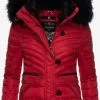 Navahoo Vestes Dhiver Veste D’hiver Wisteriaa Femme Rouge Feu