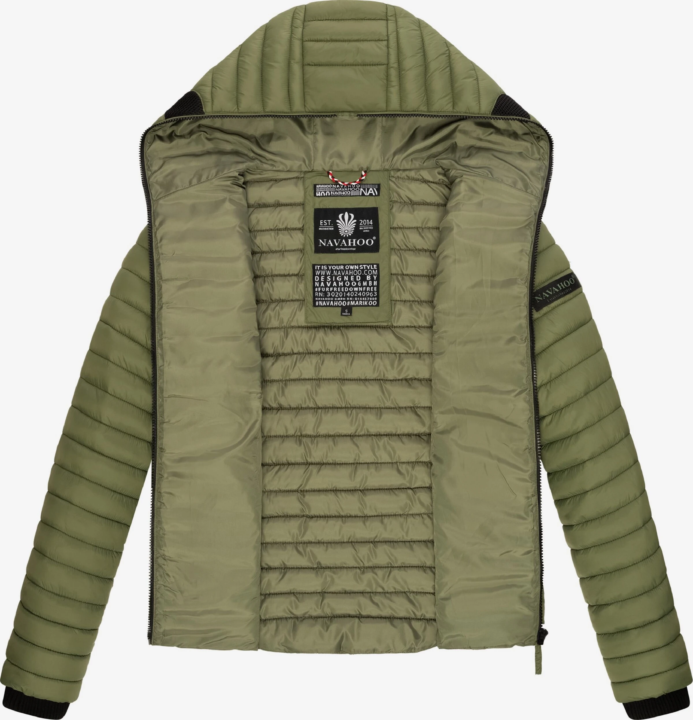 Navahoo Vestes De Mi-saison Veste Mi-saison Kimuk Femme Olive – Image 4
