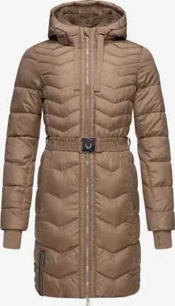 Navahoo Manteaux Dhiver Manteau D’hiver Alpenveilchen Femme Marron