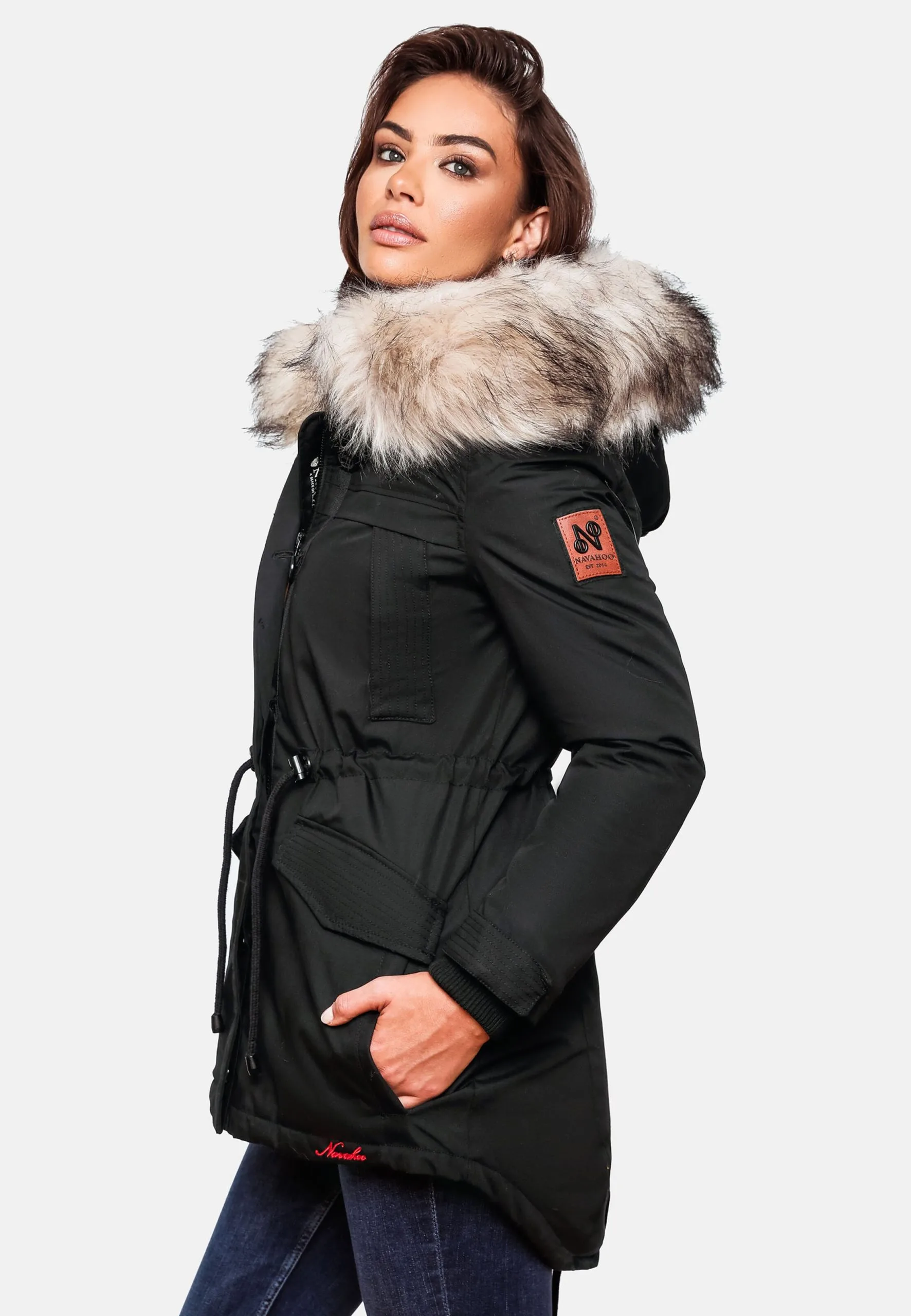 Navahoo Parkas Parka D’hiver Femme Noir – Image 8