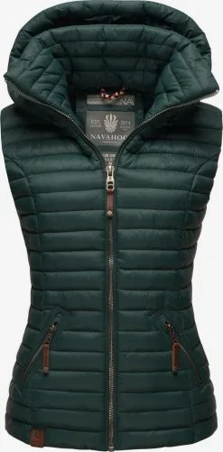 Navahoo Vestes Sans Manches Gilet Shadaa Femme Vert Foncé