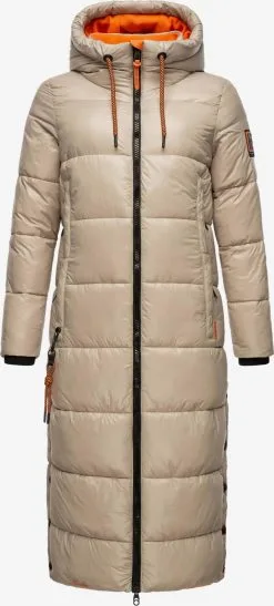Navahoo Manteaux Dhiver Manteau D’hiver Schmuseengel Femme Taupe